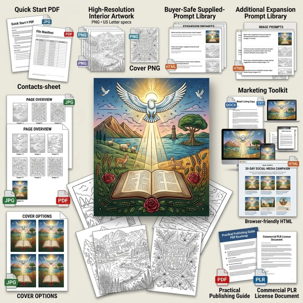 Psalms Coloring What You Get PLR files