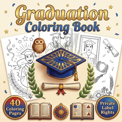 Graduation Coloring Book PLR – Senior Milestones and Keepsake Moments